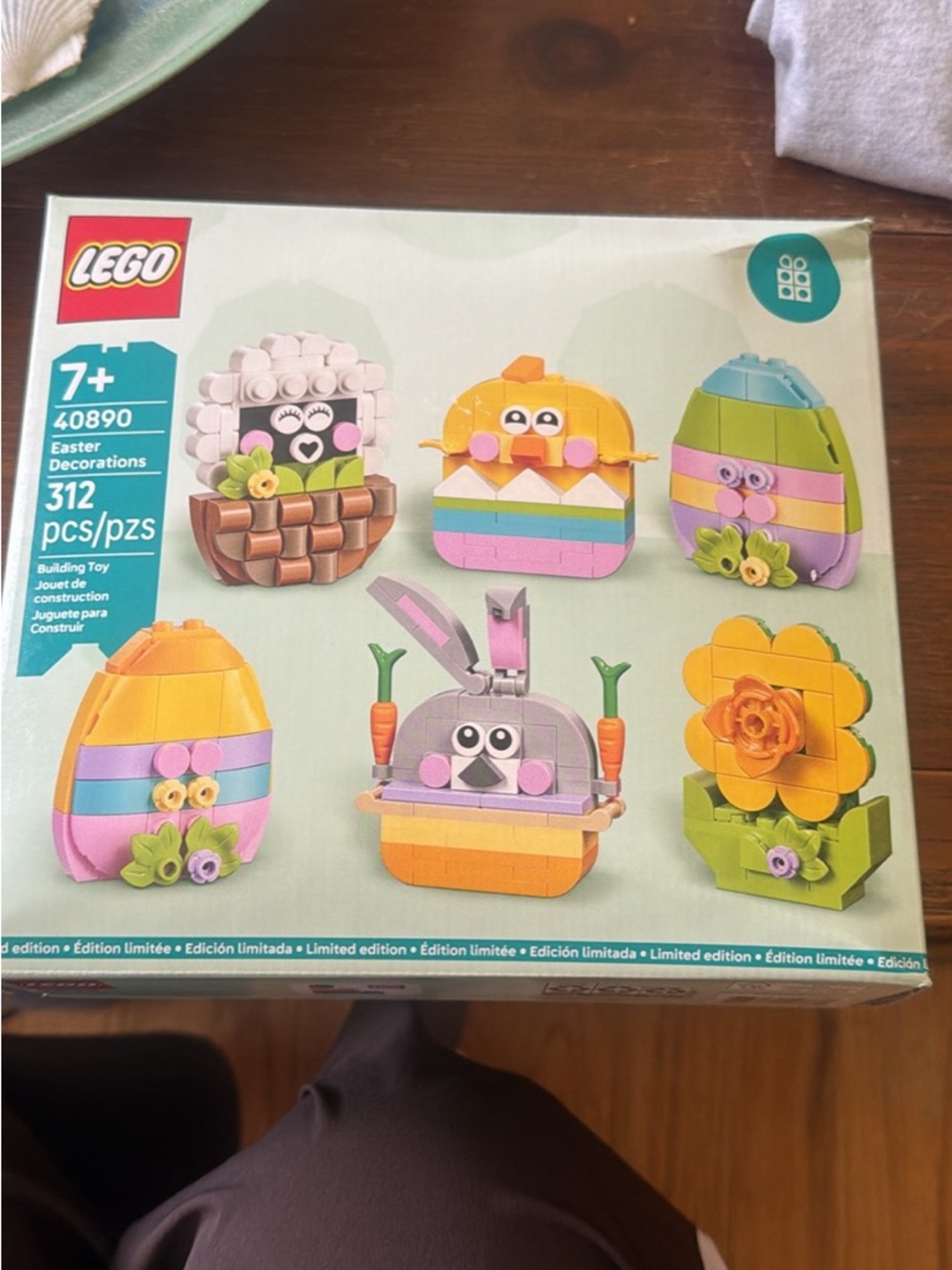 Lego Pastel Easter Décor Set in Pink, Yellow, Green, Blue, Purple